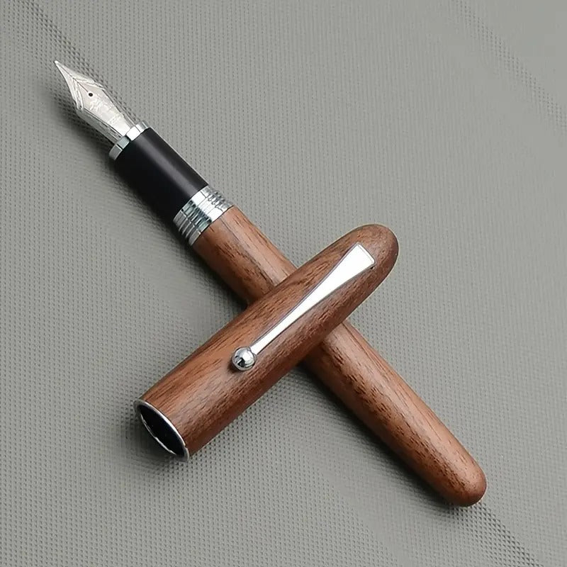 PrestigeCraft™️ Executive Wooden Fountain Pen