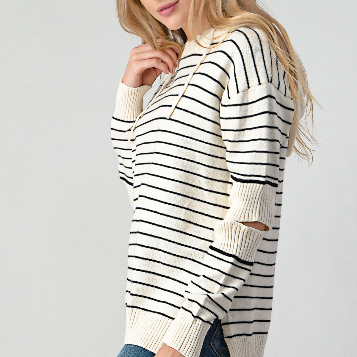 Romina Relaxed Fit Hooded Sweater