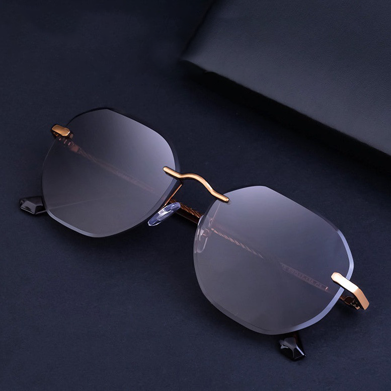 Ember Vintage Rimless Sunglasses