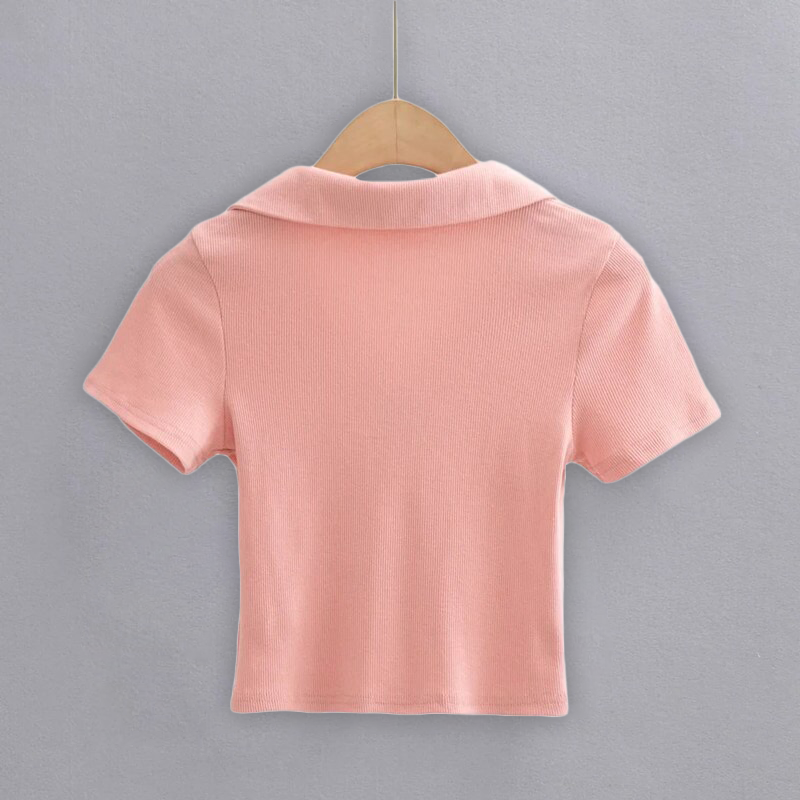 Sienna Classic Polo Crop Top