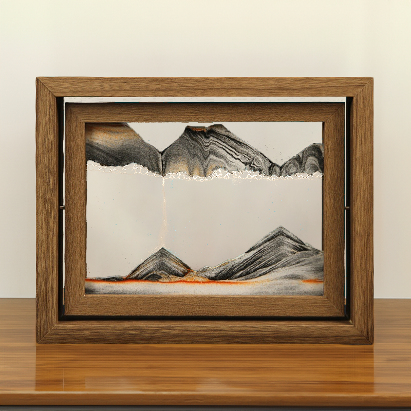 Misty Sunrise™️ Artistic Floating Hourglass Frame