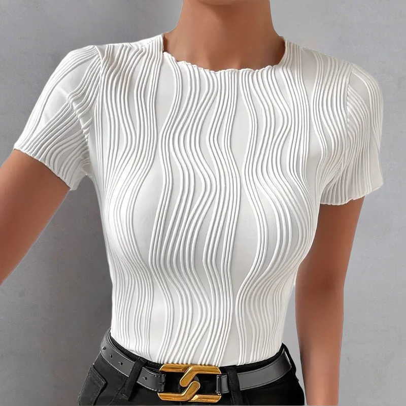 Calienne Contemporary Crewneck Top