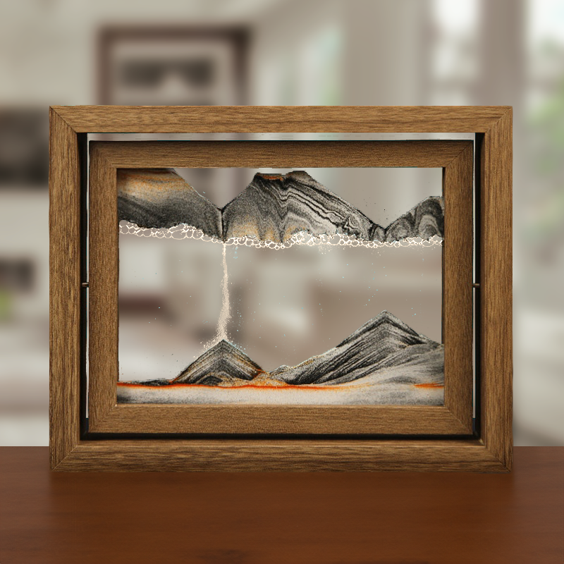 Misty Sunrise™️ Artistic Floating Hourglass Frame