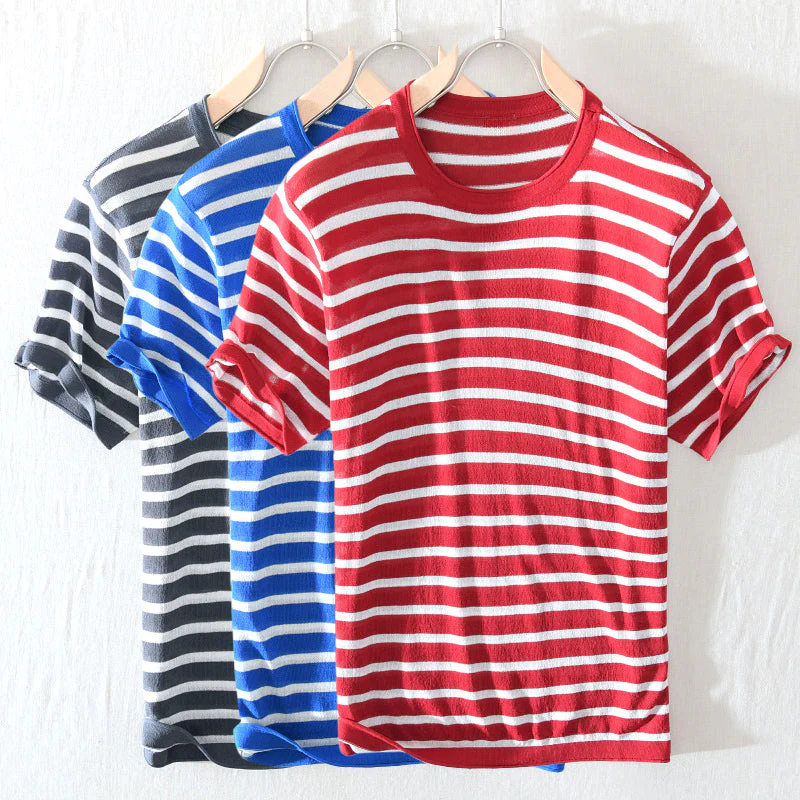 BROOKLYN STRIPED COTTON T-SHIRT