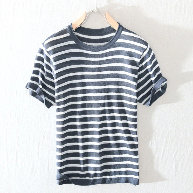 BROOKLYN STRIPED COTTON T-SHIRT