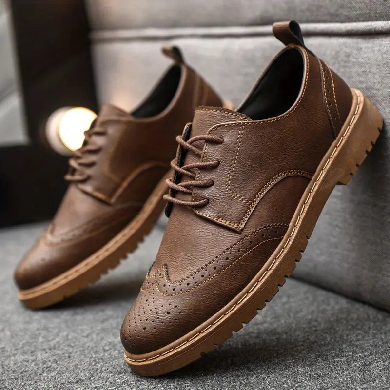 AeroVent™️ Premium Leather Oxford