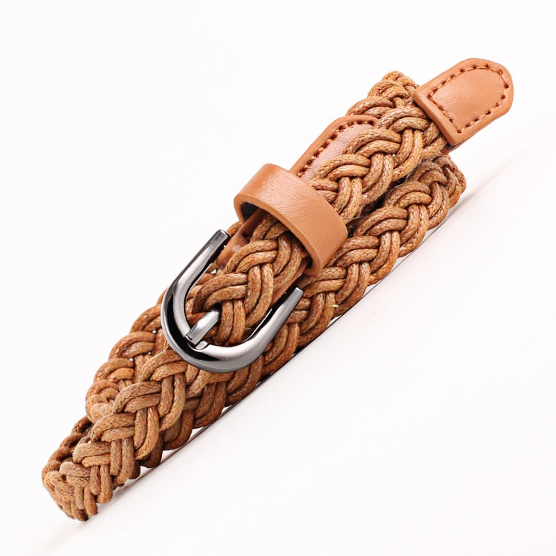 Caspian Casual Braided Leather Belt