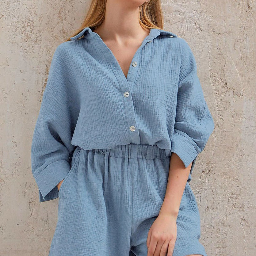 Riley-Rose Intricate Cotton Co-ord Set