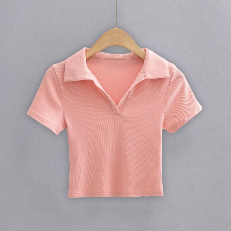 Sienna Classic Polo Crop Top