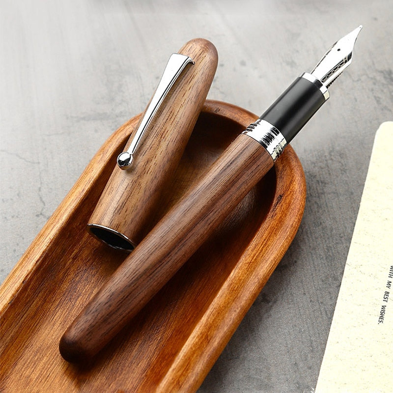 PrestigeCraft™️ Executive Wooden Fountain Pen