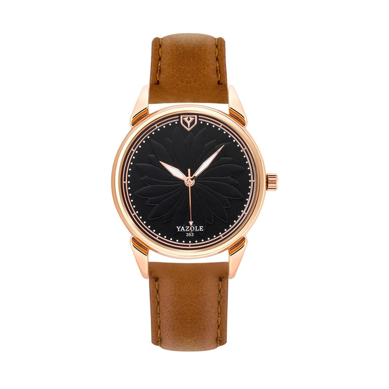 Yazole Classic Vintage Leather Watch