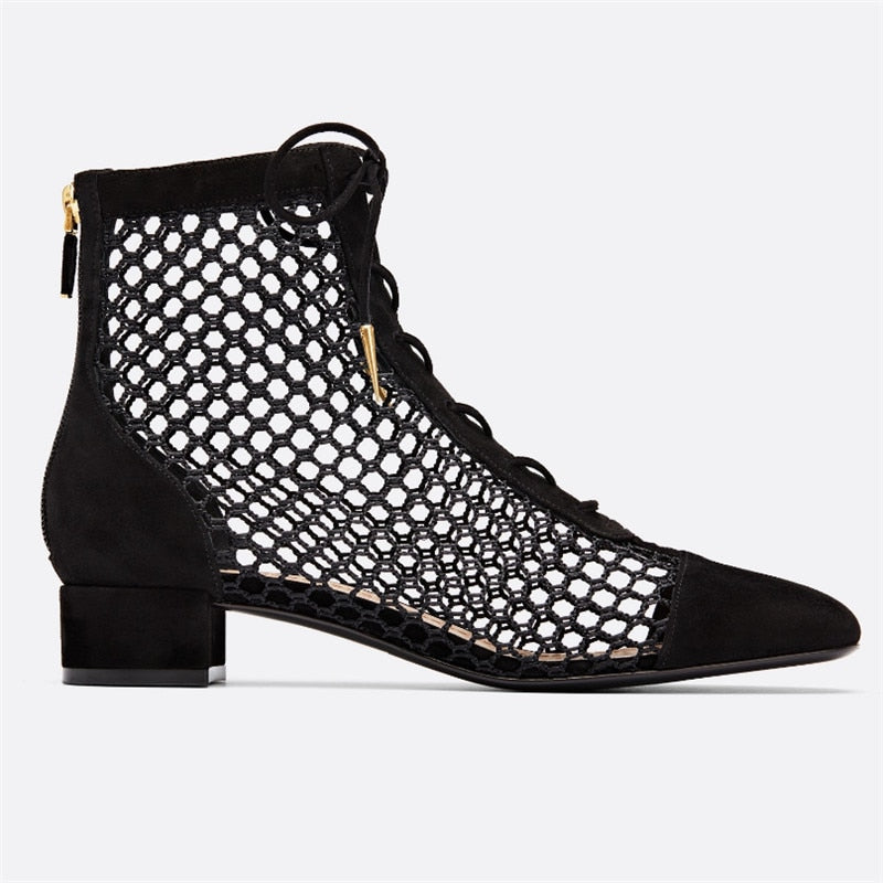 Izy Lynden Intricate Mesh Boots