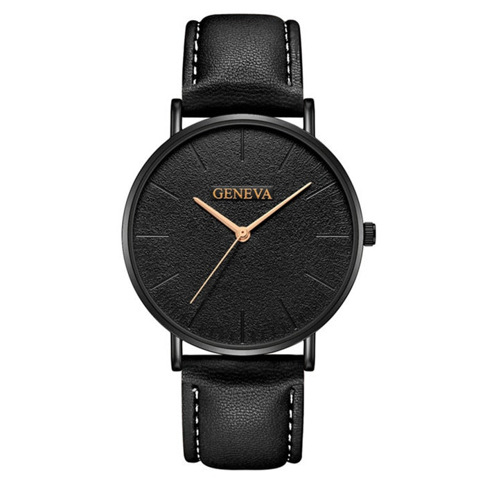 Geneva Elegant Leather Watch