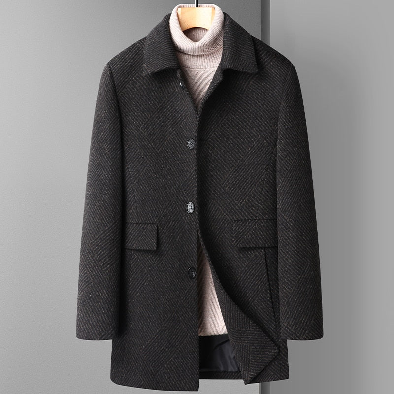 Tom Harding Elegant Wool Overcoat