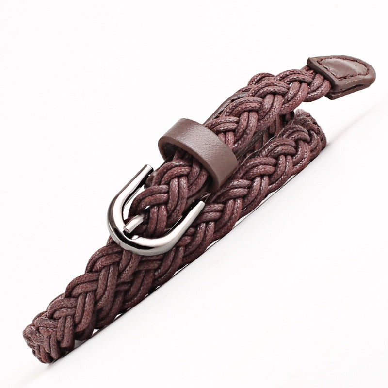 Caspian Casual Braided Leather Belt