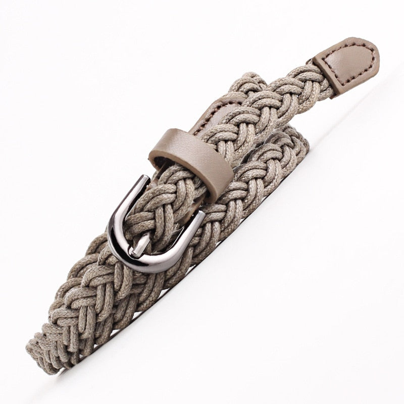 Caspian Casual Braided Leather Belt