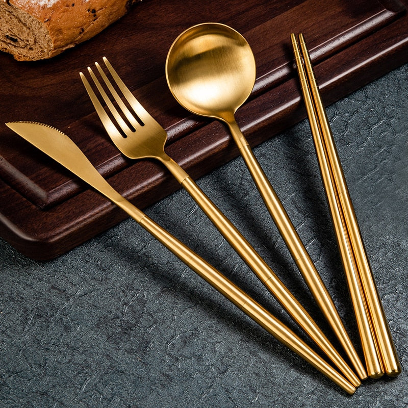 PrestigeCraft™️ Detachable 4pc Cutlery Set