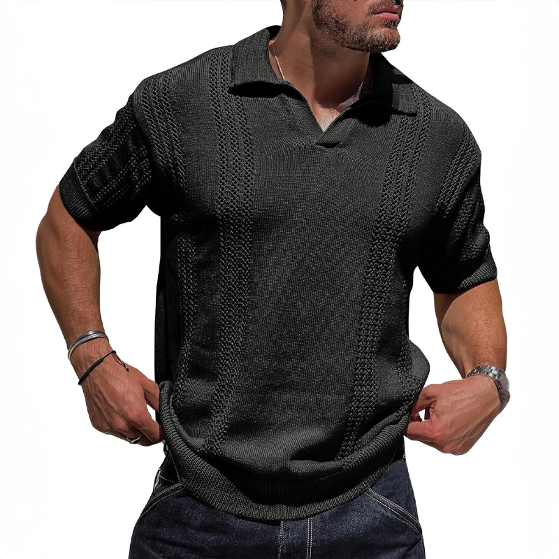 LEISURE HERO KNITTED POLO SHIRT