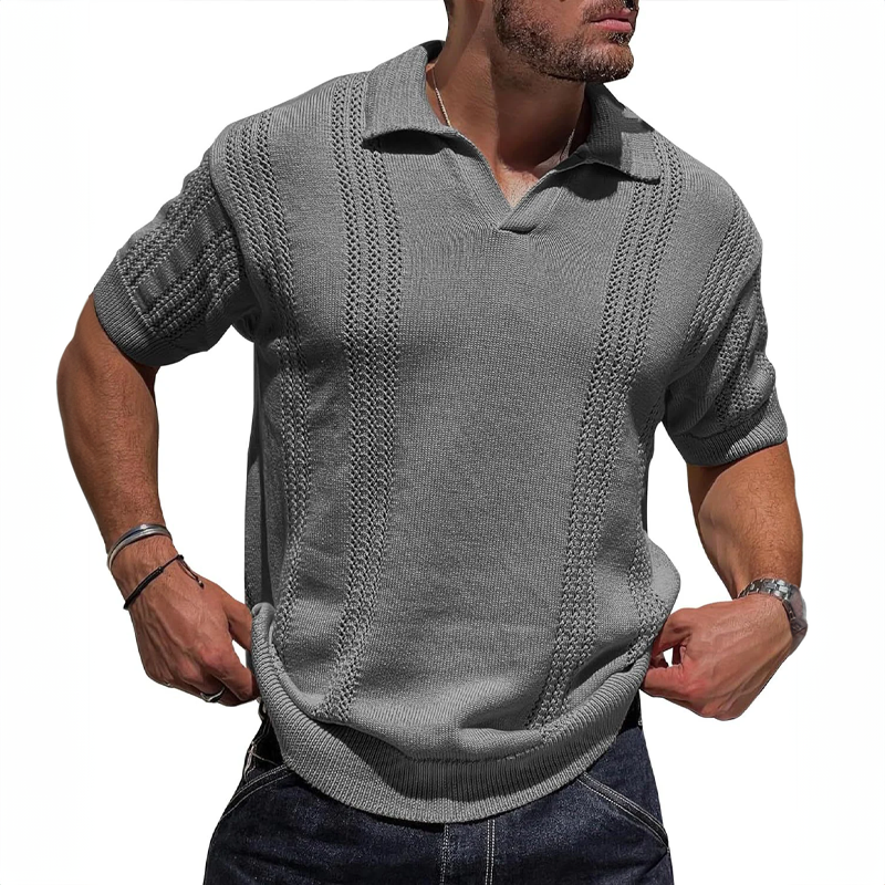 LEISURE HERO KNITTED POLO SHIRT