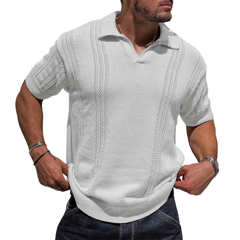 LEISURE HERO KNITTED POLO SHIRT