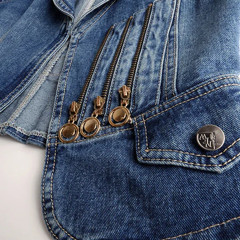 LEXY CASUAL DENIM VEST