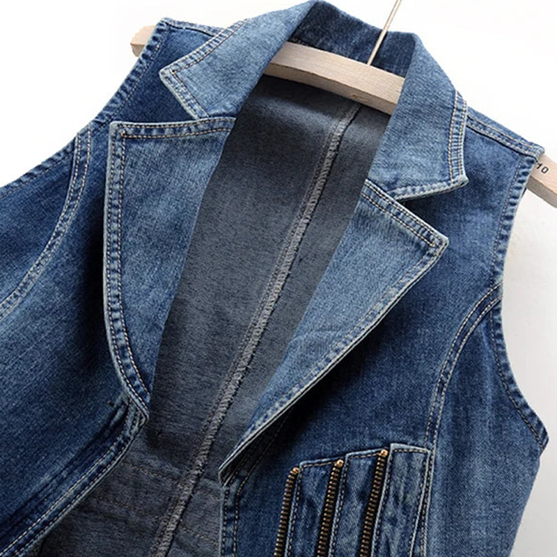 LEXY CASUAL DENIM VEST