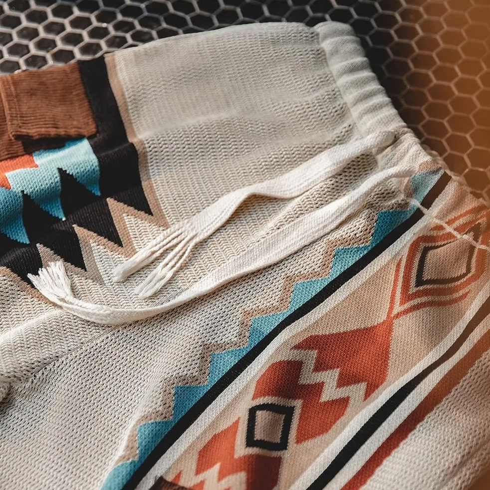 SUN GOD® RETRO JACQUARD KNIT SHORTS