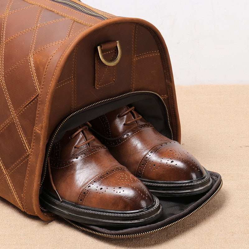 Parker Vintage Genuine Leather Duffle Bag