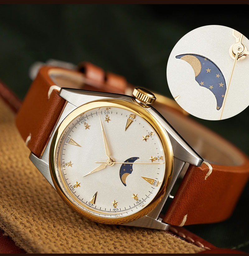Crescent Premium Leather Watch