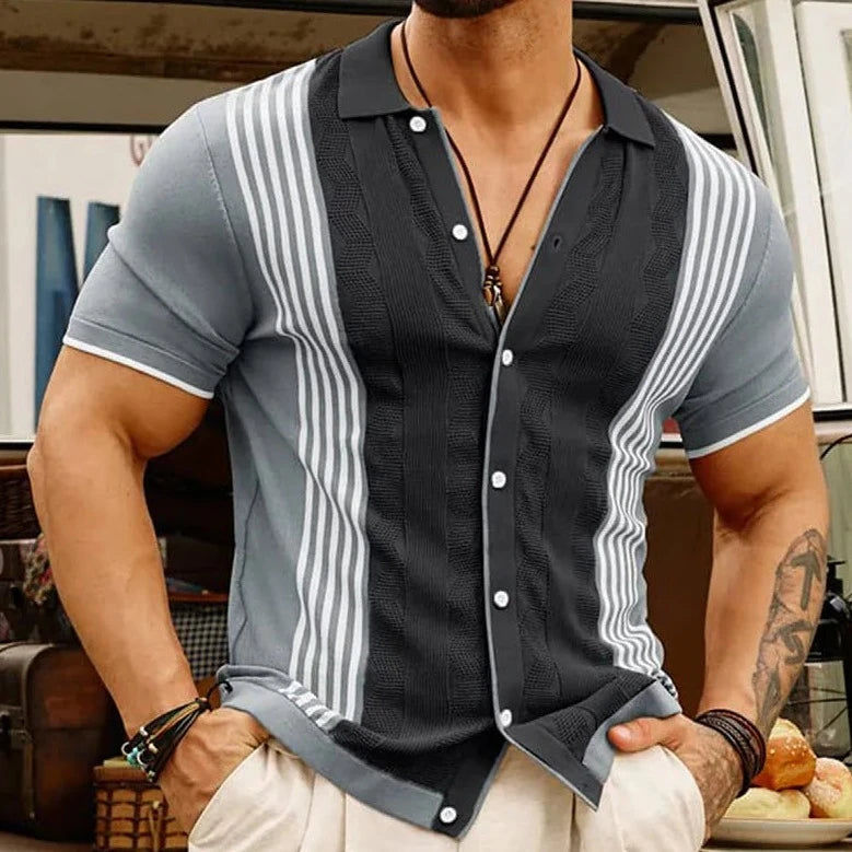 BRACHIALIS STRIPED POLO SHIRT