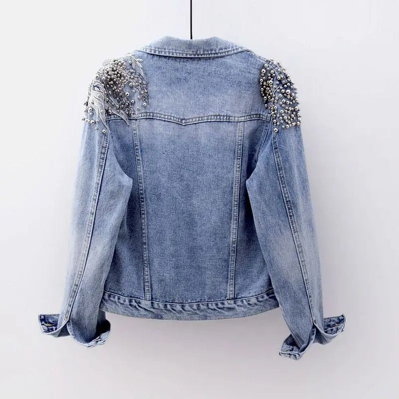 Emilia-Calou Embellished Denim Jacket