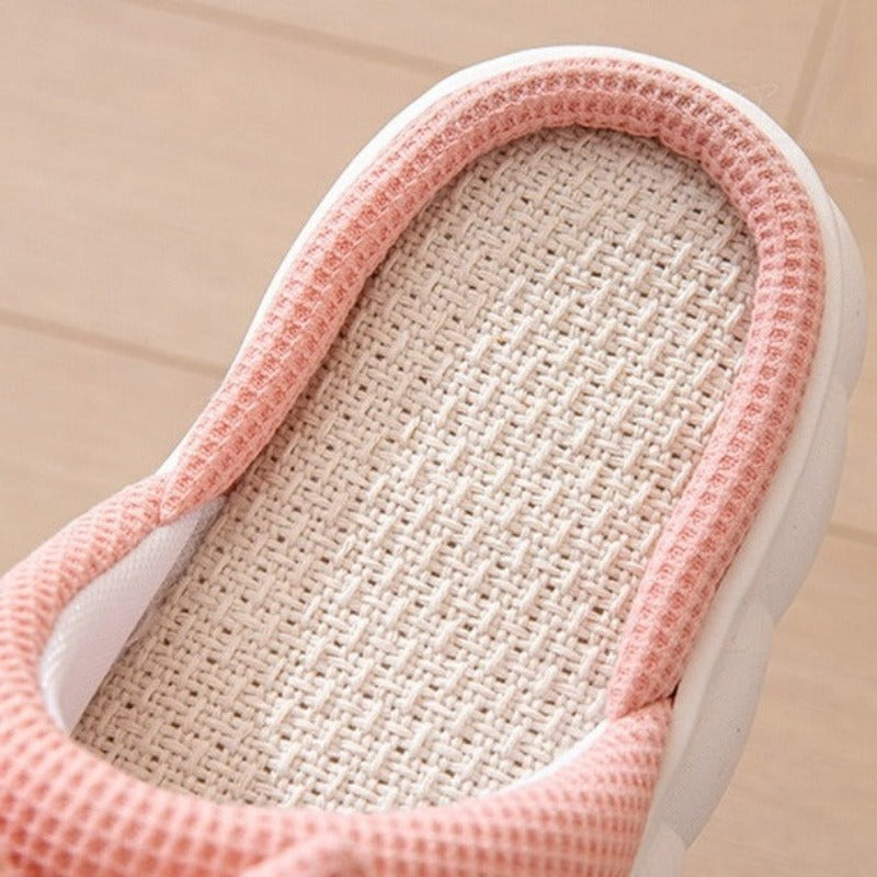 Sienna Stylish Chunky Ribbon Slides