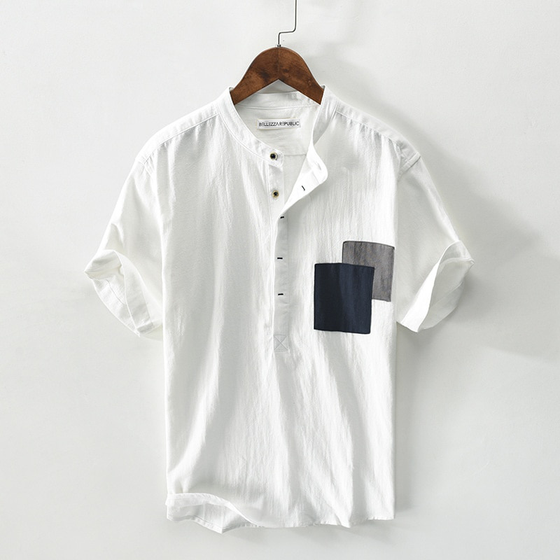 Charleston Classic Henley Linen Shirt