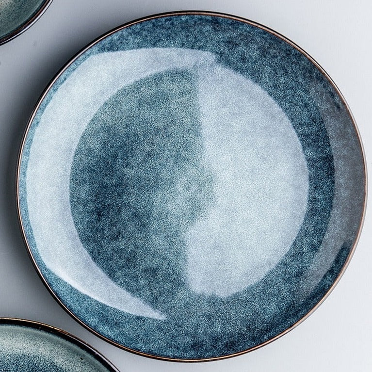 Azure Luxurious Ceramic Plate