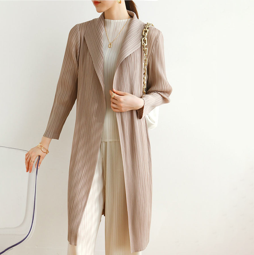 Emilia-Calou Elegant Pleated Coat