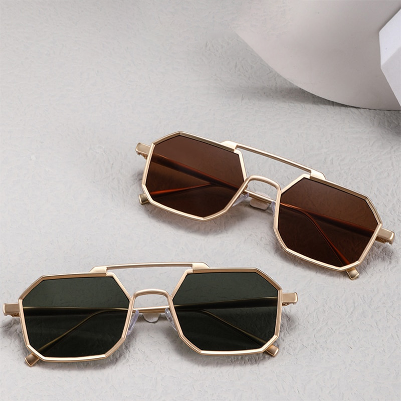 Vinizio Vintage Double Bridge Sunglasses
