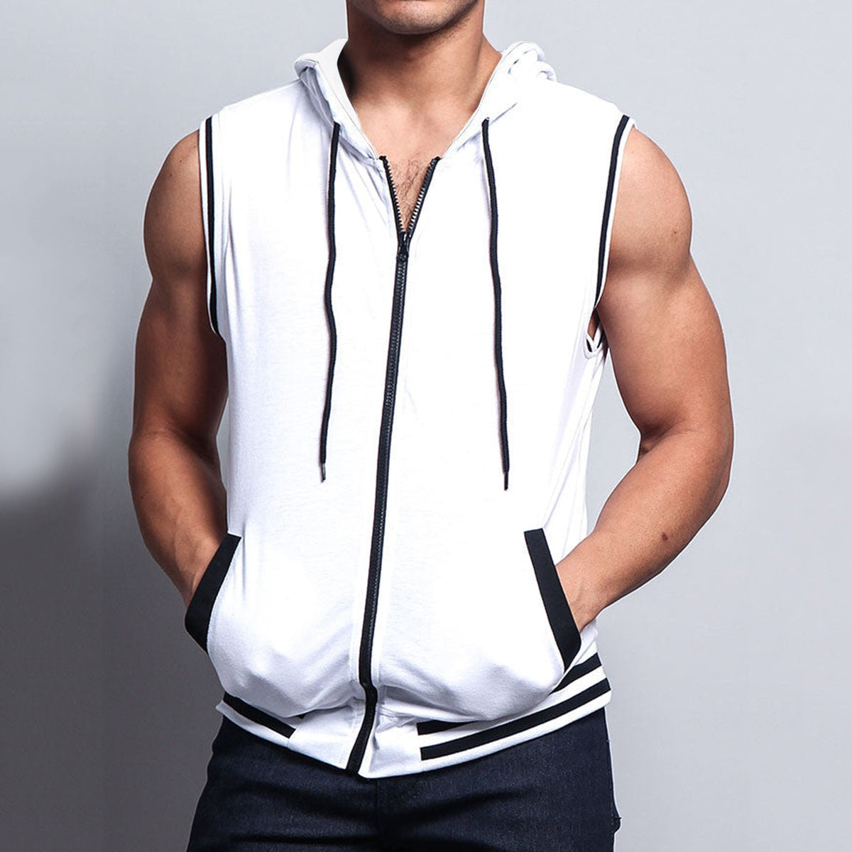 Simon Sporty Sleeveless Hoodie