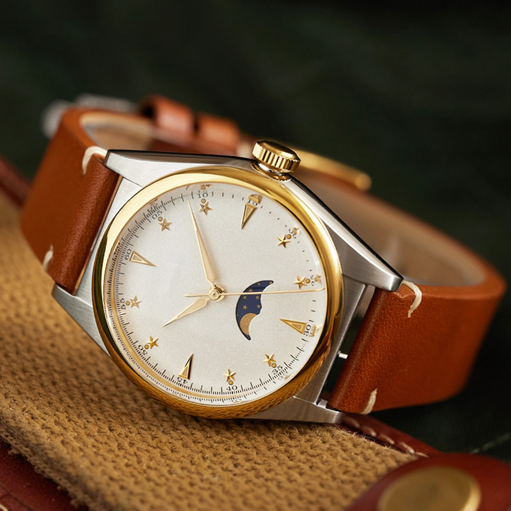 Crescent Premium Leather Watch