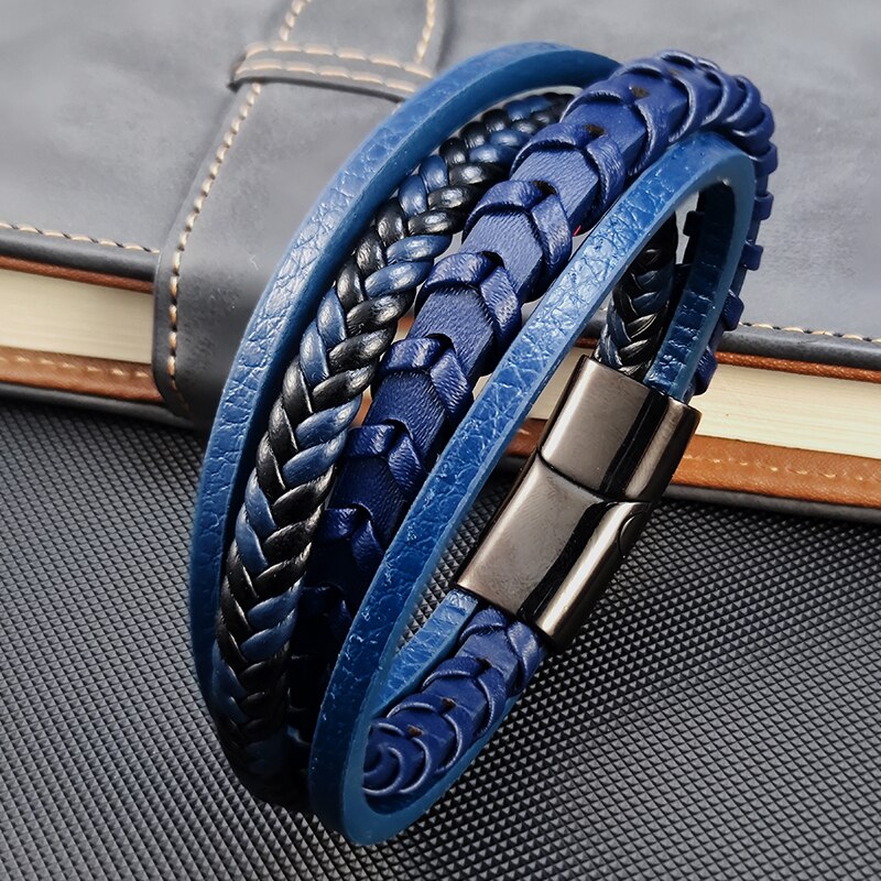 Cleo Classic Layered Leather Bracelet
