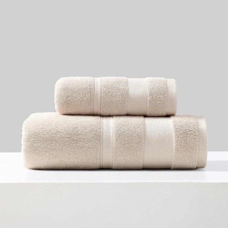 PrestigeCraft™️ Ultra-Soft 2 pcs Cotton Towel Set