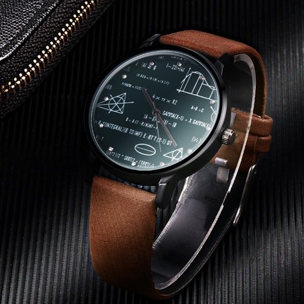 Theodore Retro Leather Watch