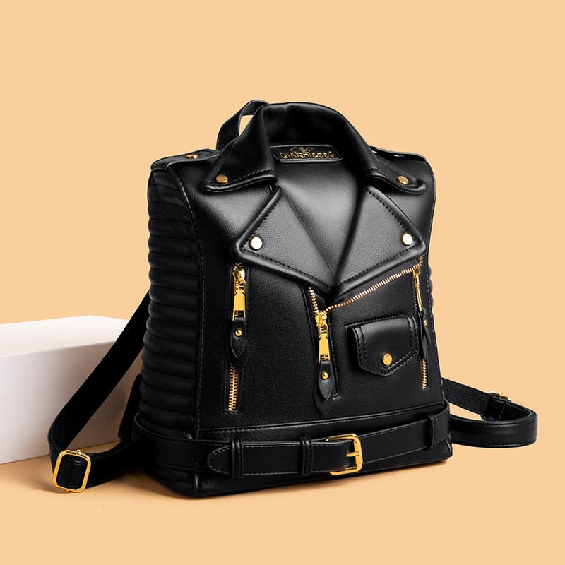 Olivia Luxe Leather Backpack