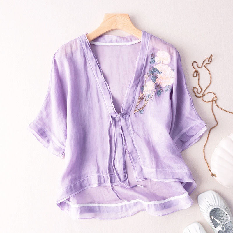 VINTAGE FLORAL BLOUSE BY LILIANE-BLOSSOM™