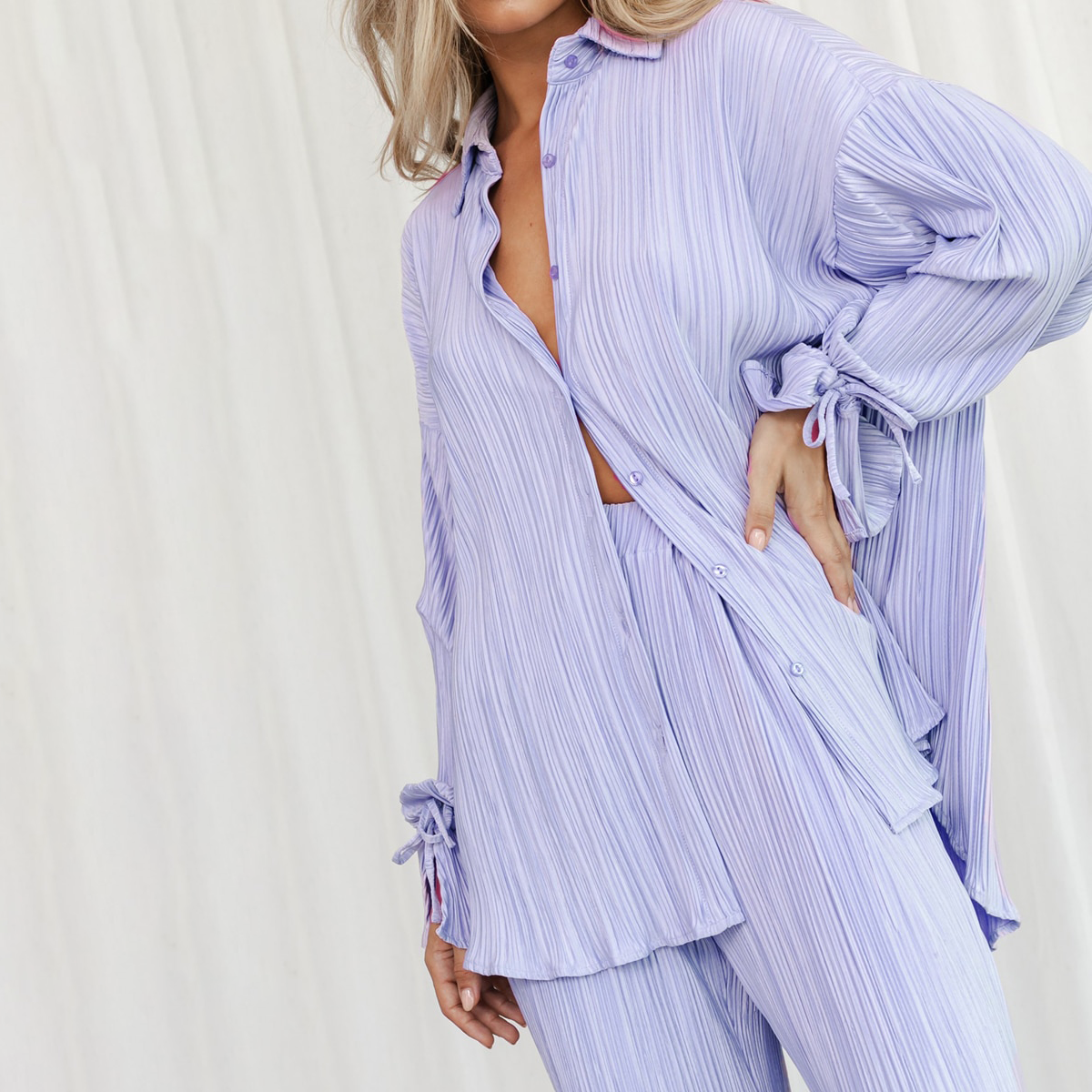 Izy Lynden Intricate Pleated Co-ord Set