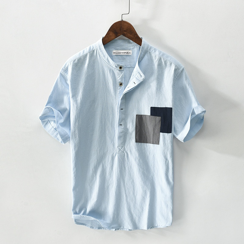 Charleston Classic Henley Linen Shirt