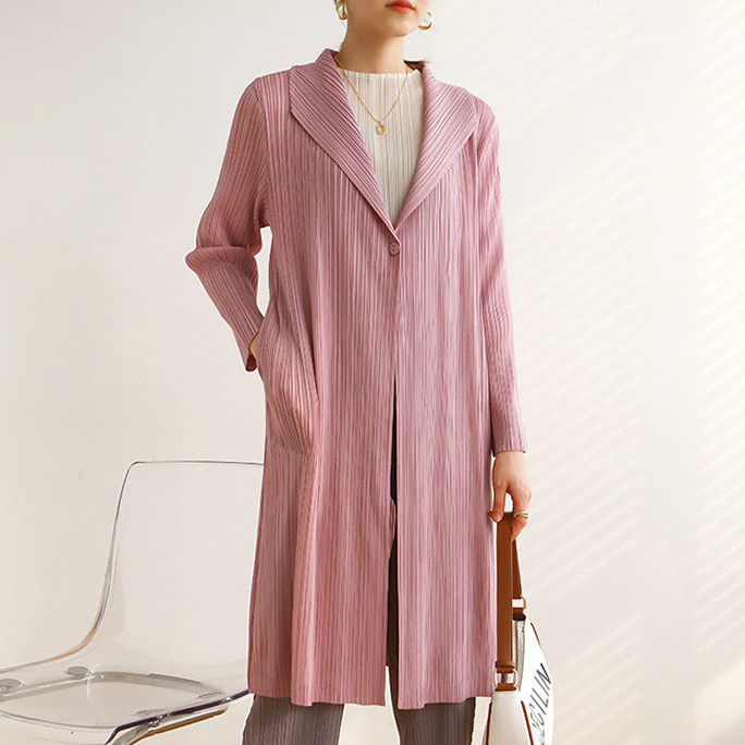 Emilia-Calou Elegant Pleated Coat
