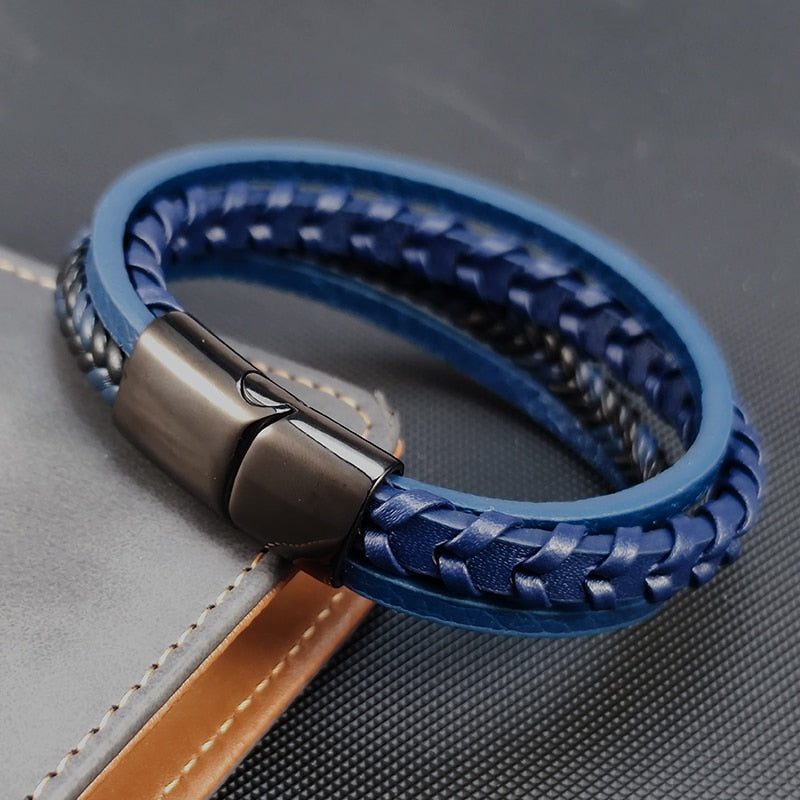 Cleo Classic Layered Leather Bracelet
