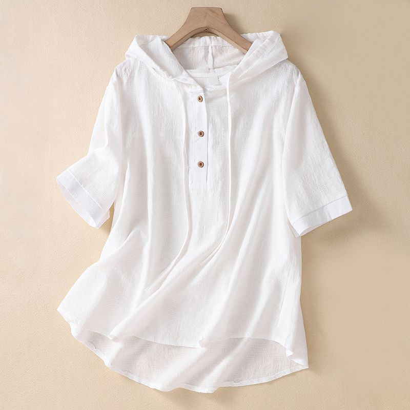 Riley Relaxed Fit Linen Hoodie