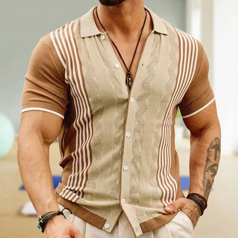 BRACHIALIS STRIPED POLO SHIRT