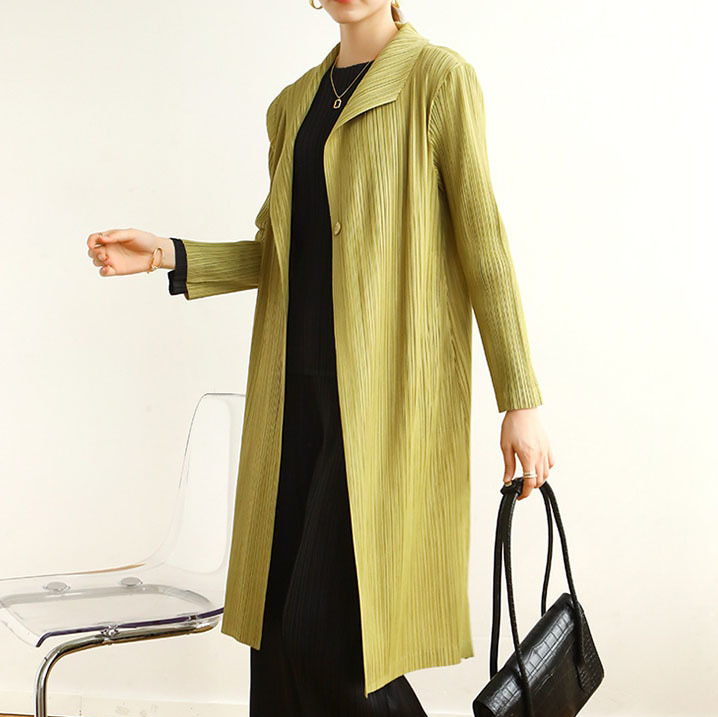 Emilia-Calou Elegant Pleated Coat